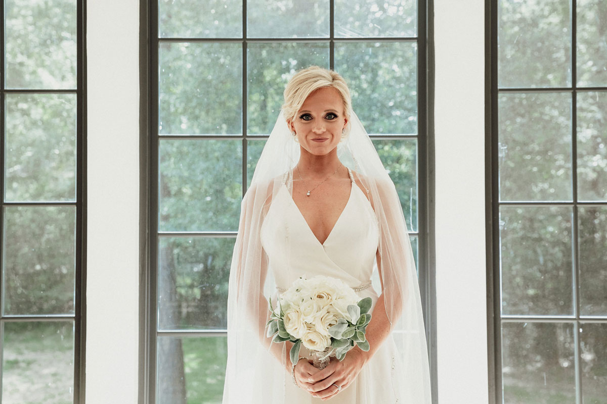 Bridal portrait on the day of her elopement